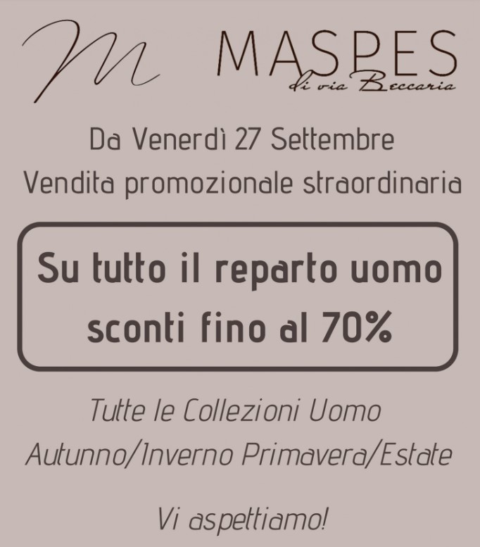 Vendita promozionale Straordinaria